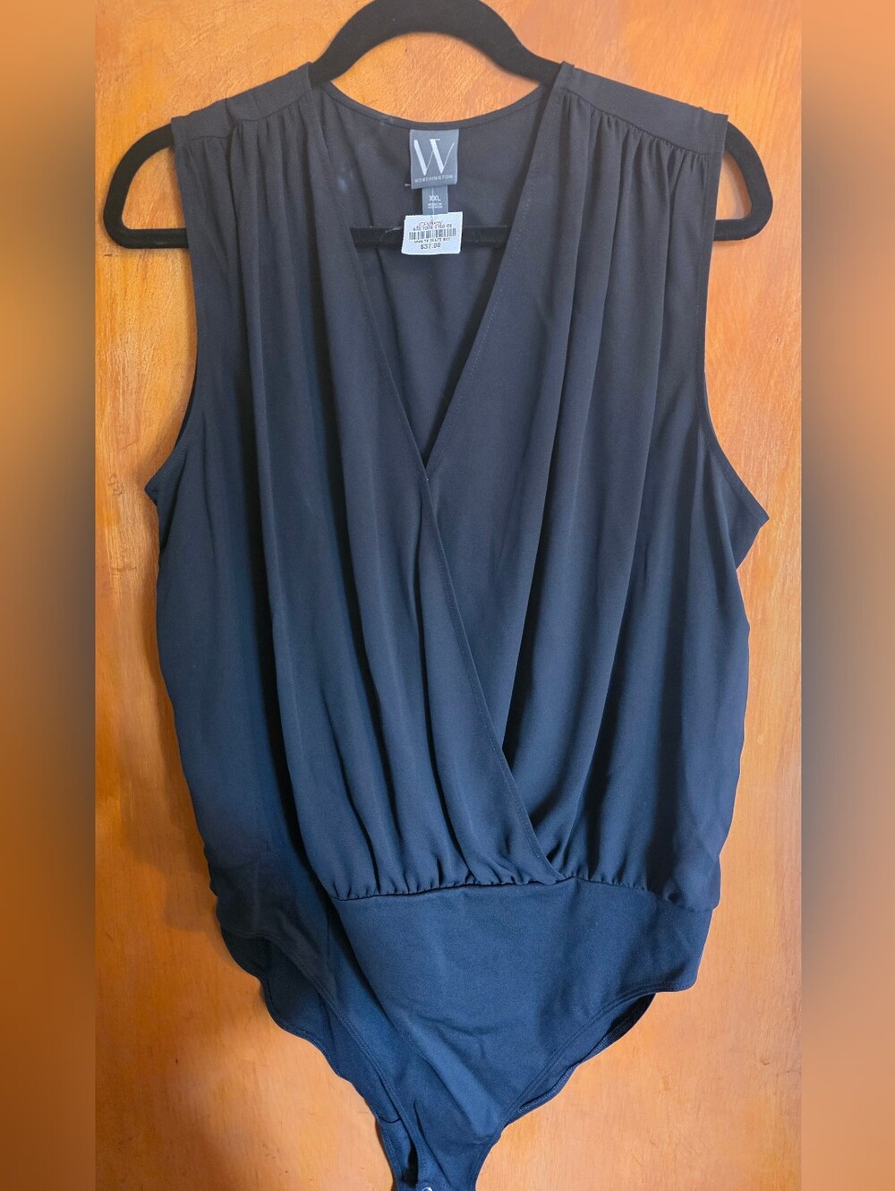 NEW Worthington Brand Black Bodysuit Size XXL